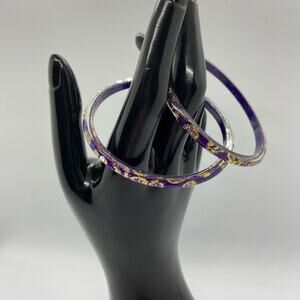 Set of 2 Epoxy Resin Bracelets